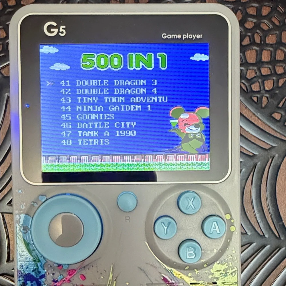Handheld Game Console - Blue and Yellow